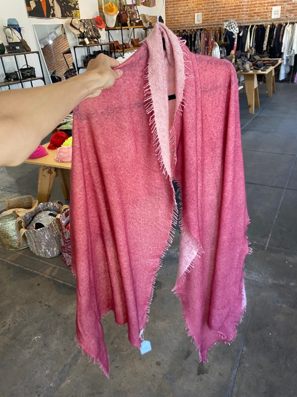 Parkerblue pink Cashmere scarf